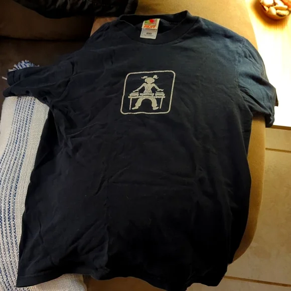 SOLDFemale D.J t shirt vintage over 2o years old cracking in graphic RARE - Picture 1 of 3